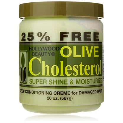 Hollywood Beauty Olive Cholesterol Super Shine 20oz - African Beauty Online