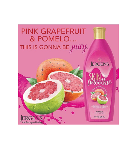 Jergens Skin Smoothie Body Lotion, Pink Grapefruit & Pomelo Scented, Refreshing All-Day 10oz - African Beauty Online