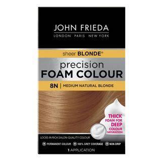 John Frieda 8N Medium Nat Blonde Foam Colour 1App - African Beauty Online