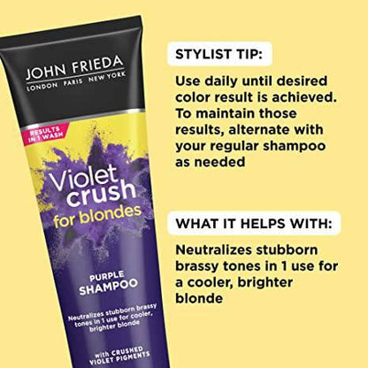 John Frieda Violet Crush Purple Shampoo 8.3oz - African Beauty Online