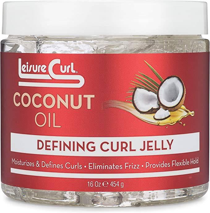 LEISURE CURL COCONUT OIL DEFINING CURL JELLY 16OZ - African Beauty Online