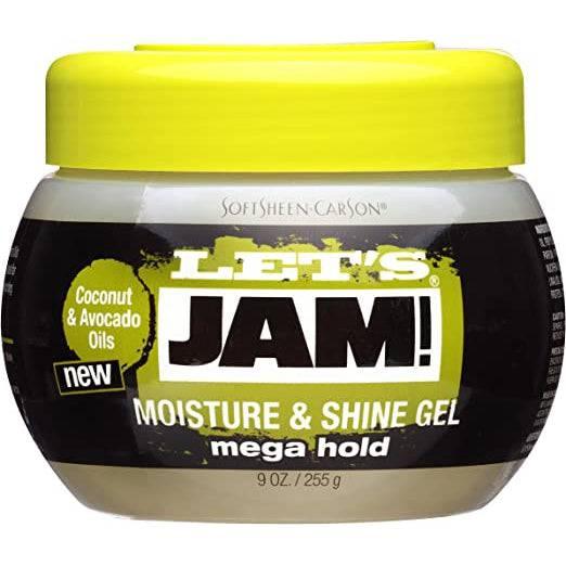 LET'S JAM MEGA HOLD MOISTURE & SHINE GEL 9OZ - African Beauty Online