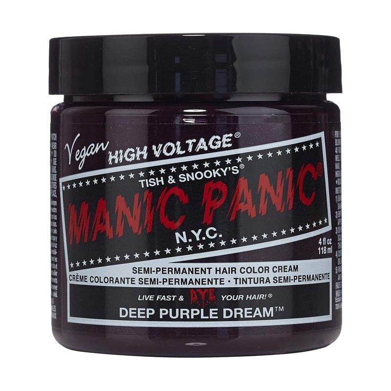 Manic-Panic-Semi-Permanent-Hair-Color-Cream-Deep-Purple-Dream-4Oz - African Beauty Online