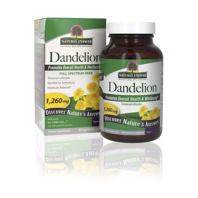 Natures-Answer-Dandelion-Root-1260-Mg-Vegetarian-Capsules-90S - African Beauty Online