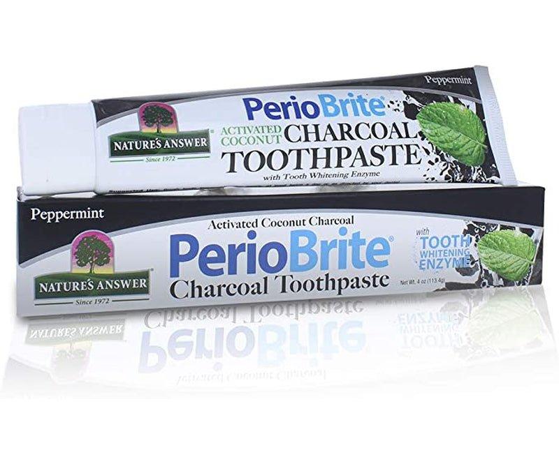 Natures-Answer-Periobrite-Activated-Charcoal-Toothpaste-Tooth-Whitening-Plaque-Removing-Peppermint-Flavored-Stain-Remover-Flouride-Free-Gluten-Free-No-Preservatives-Vegan-4Oz - African Beauty Online