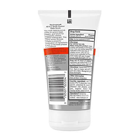 NEUTROGENA ALL IN 1 CONTROL DAILY SCRUB 4.2OZ - African Beauty Online