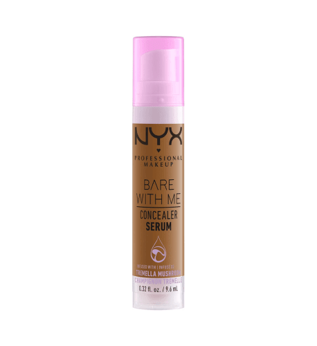 Nyx Professional Makeup Bare With Me Concealer Serum, Natural, Medium Coverage, Camel, 9.6Ml - USA Beauty Imports Online