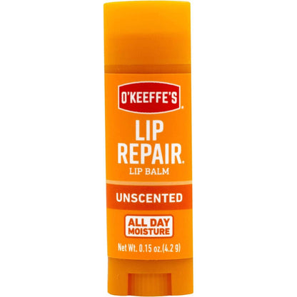 O'KEEFFE'S UNSCENTED LIP REPAIR LIP BALM STICK 0.15OZ - African Beauty Online