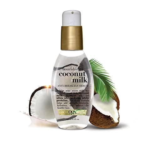 OGX COCONUT MILK ANTI-BREAKAGE SERUM 4OZ - African Beauty Online