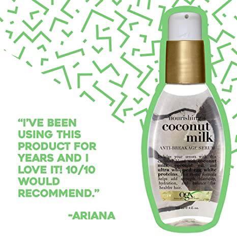 OGX COCONUT MILK ANTI-BREAKAGE SERUM 4OZ - African Beauty Online