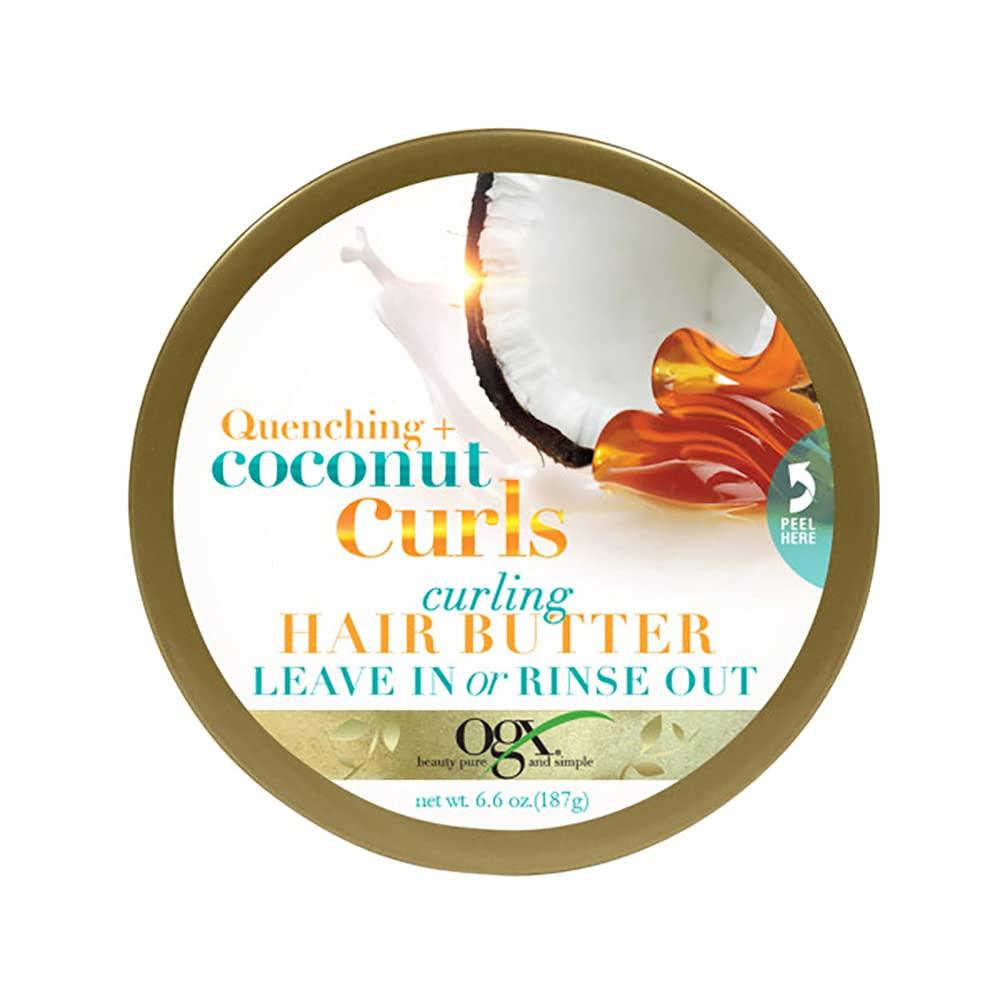 OGX Quenching + Coconut Curls Curling Hair Butter, 6.6 oz - African Beauty Online