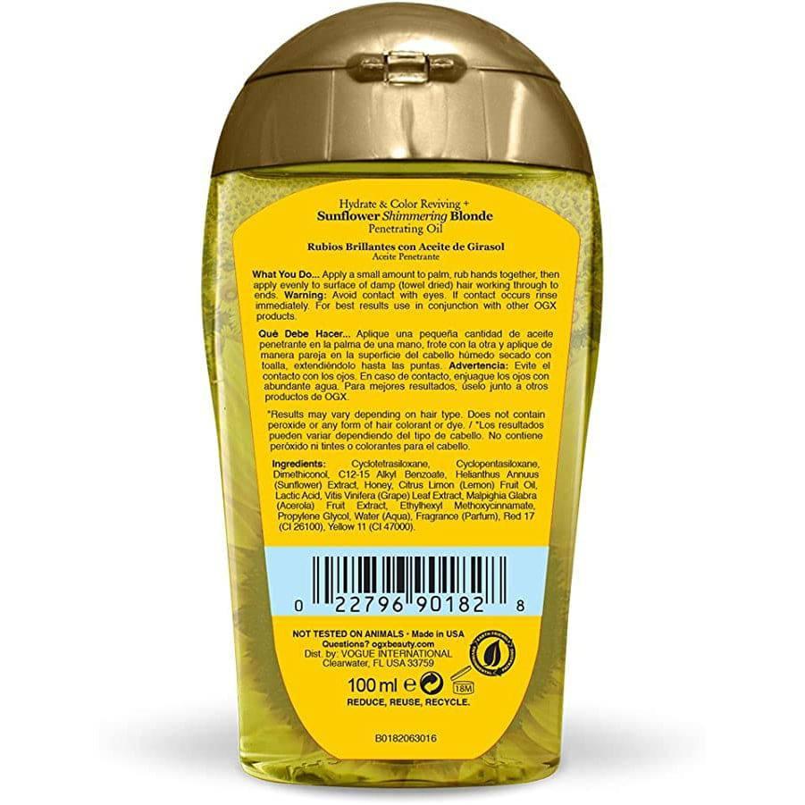 OGX Sunflower Blonde Penetrating Oil 3.3oz - African Beauty Online