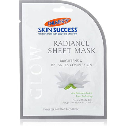 PALMER'S SKIN SUCC RADIANCE SHEET MASK 20ML - African Beauty Online