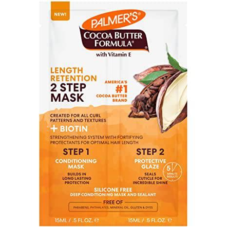 PALMERS LENGHT RETENTION 2 STEP MASK 0.5OZ - African Beauty Online