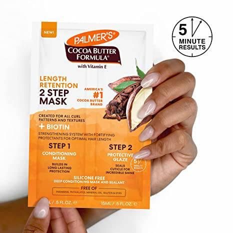 PALMERS LENGHT RETENTION 2 STEP MASK 0.5OZ - African Beauty Online