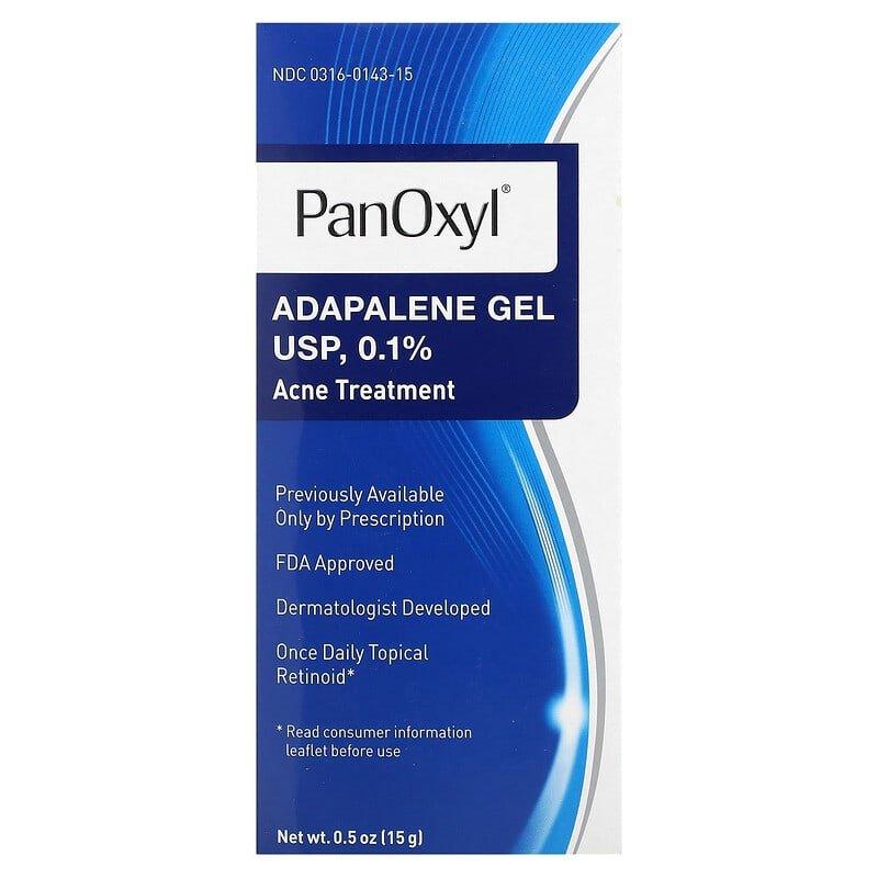 PanOxyl, Adapalene Gel USP, 0.1%, Acne Treatment, 0.5 oz (15 g) - USA Beauty Imports Online