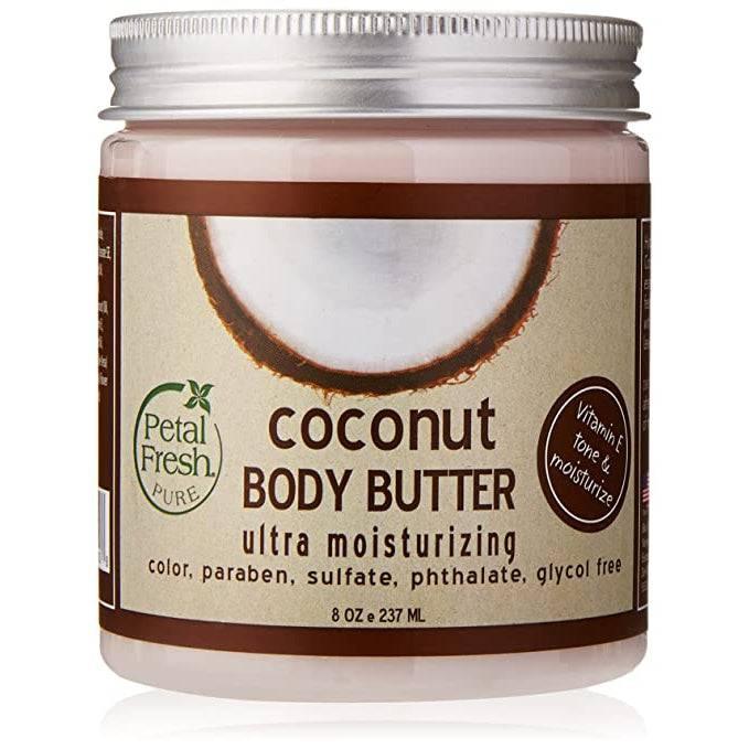 Petal Fresh Pure Coconut Smoothing Body Butter, 8oz - African Beauty Online