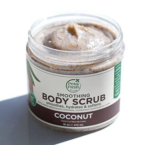 Petal Fresh Pure Coconut Smooting Body Scrub, 16oz - African Beauty Online