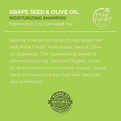 Petal Fresh Pure Grape Seed & Olive Oil Moisturizing Shampoo, 12oz - African Beauty Online