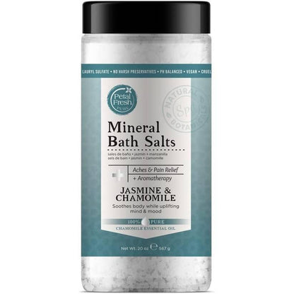 Petal Fresh Pure Mineral Bath Salts Jasmine & Chamomile, 20oz - African Beauty Online