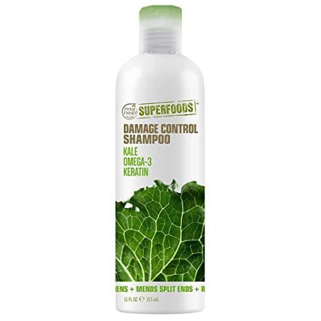 Petal Fresh Super foods Damage Control Kale, Omega 3, Keratin Shampoo, 12oz - African Beauty Online