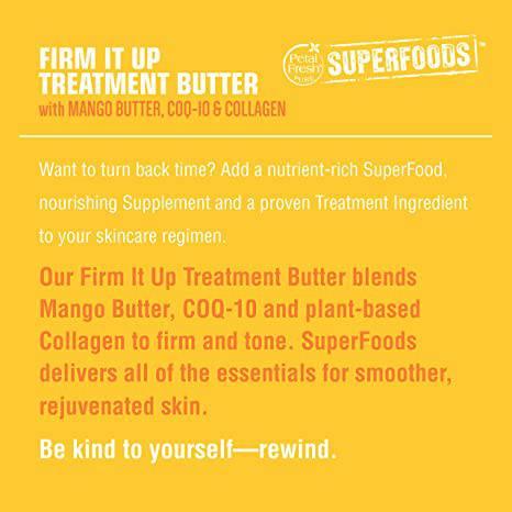 Petal Fresh Super Foods Firm It Up Mango Butter, Co Q10, Collagen Firming Treatment Butter, 7oz - African Beauty Online