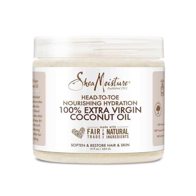 Shea-Moisture-100-Extra-Virgin-Coconut-Oil-Head-To-Toe-Nourishing-Hydration-15Oz - African Beauty Online