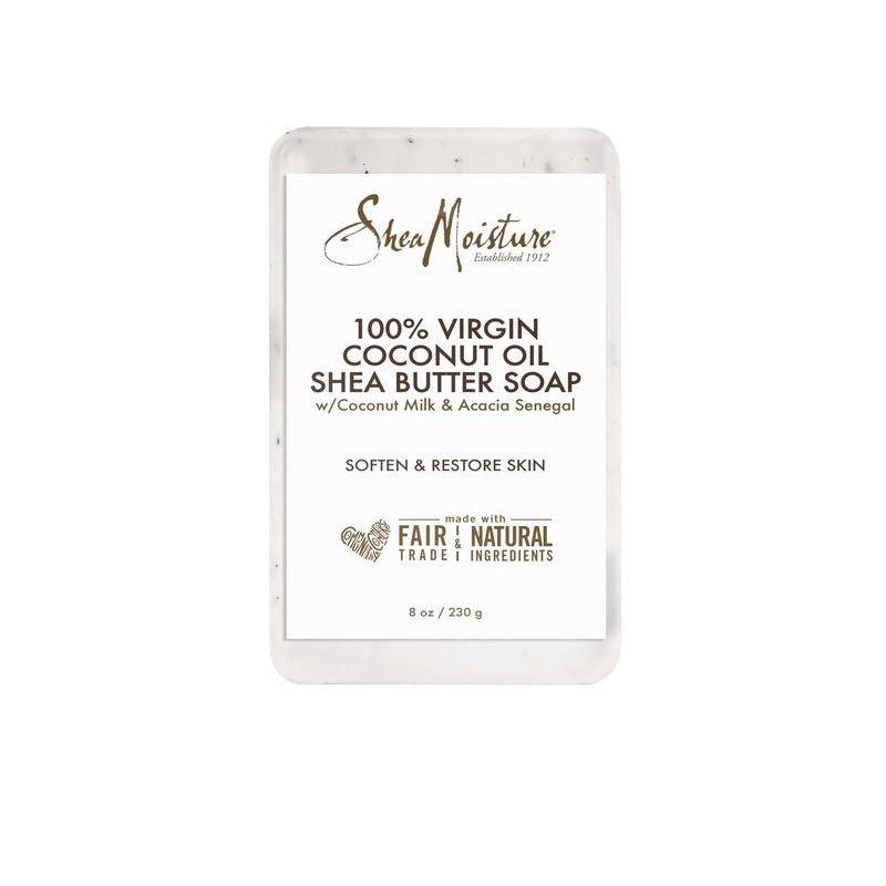 Shea-Moisture-100-Virgin-Coconut-Oil-Shea-Butter-Soap-8Oz - African Beauty Online