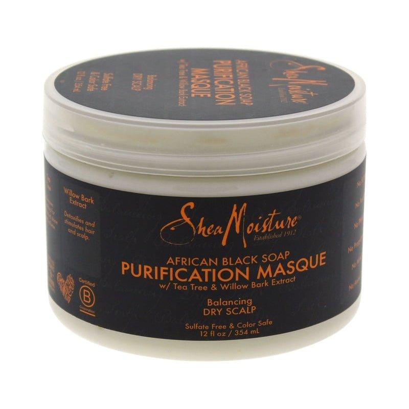 Shea-Moisture-African-Black-Soap-Purification-Masque-12Oz - African Beauty Online