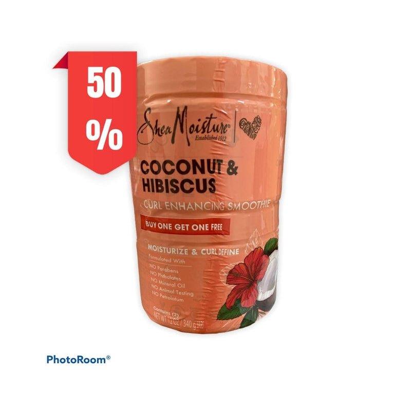 Shea-Moisture-Coconut-Hibiscus-Curl-Enhancing-Smoothie-12Oz-Pack-Of-Tow - African Beauty Online