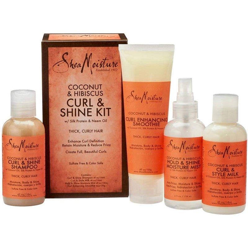 Shea-Moisture-Coconut-Hibiscus-Curl-Shine-Kit - African Beauty Online