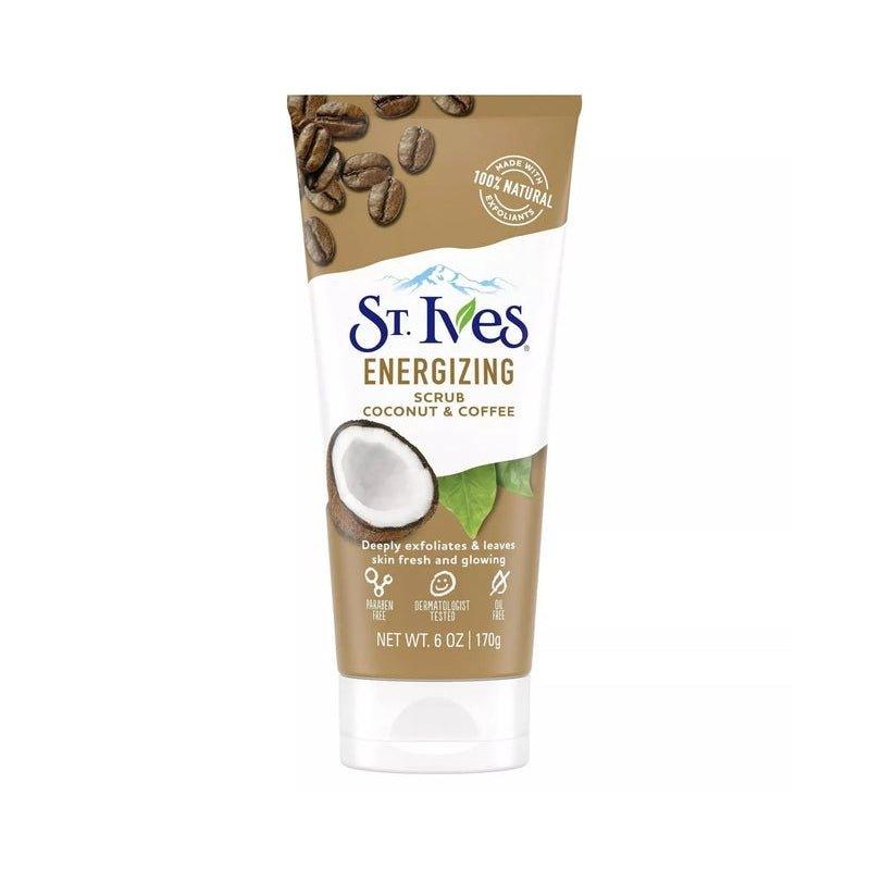 St-Ives-Energizing-Coconut-Coffee-Scrub-6Oz - African Beauty Online