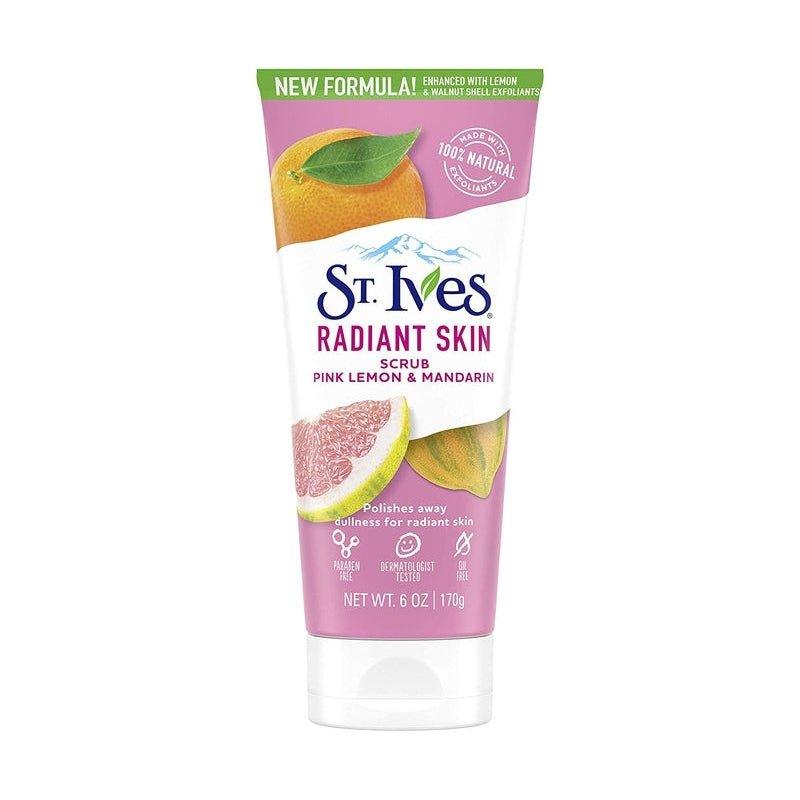 St-Ives-Radiant-Skin-Pink-Lemon-Mandarin-Scrub-6Oz - African Beauty Online