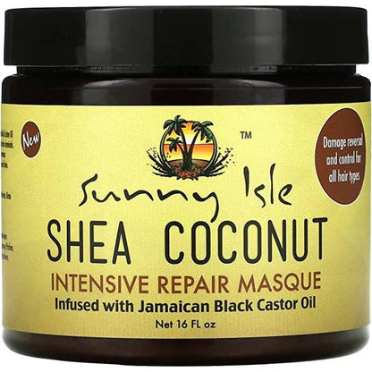 SUNNY ISLE SHEA COCONUT REPAIR MASQUE 16OZ - African Beauty Online