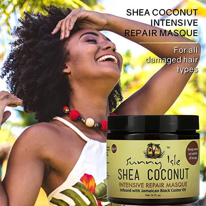 SUNNY ISLE SHEA COCONUT REPAIR MASQUE 16OZ - African Beauty Online