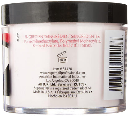 Supernail Nail Powder, Pink, 4 Ounce Pink 4 Ounce - African Beauty Online