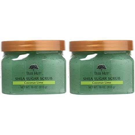 TREE HUT [COCONUT LIME] SHEA SUGAR SCRUB 18OZ (PACK OF 2) - African Beauty Online