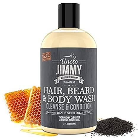 UNCLE JIMMY HAIR, BEARD & BODY WASH 12OZ - African Beauty Online