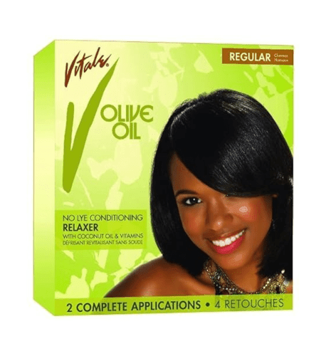 Vitale Vitale olive oil no lye conditioning relaxer regular kit - USA Beauty Imports Online